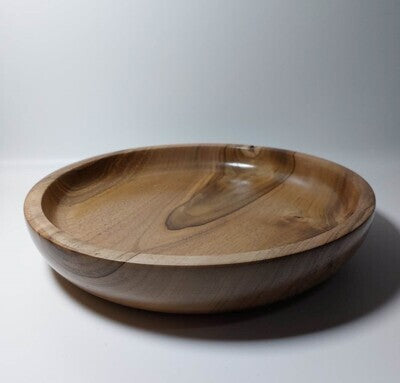 Houten schaal, handmade, handgemaakt in België op de houtdraaibank, houtsoort 'Europese Walnoot', Notelaar, #3