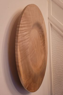 Houten wanddecoratie uit Geribde Esdoorn