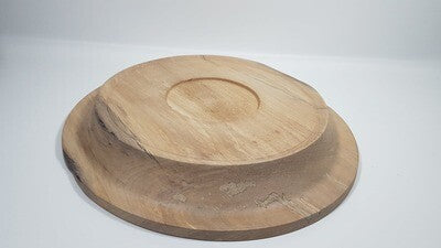 Houten schaal, handmade, handgemaakt in België op de houtdraaibank, houtsoort 'Vervuurde Plataan' , #2