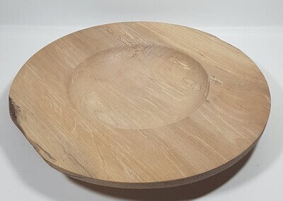 Houten schaal, handmade, handgemaakt in België op de houtdraaibank, houtsoort 'Vervuurde Plataan' , #2