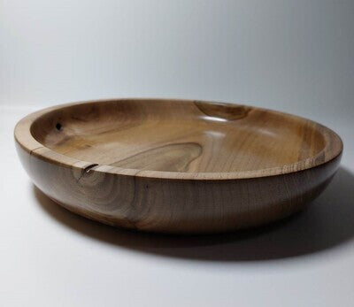 Houten schaal, handmade, handgemaakt in België op de houtdraaibank, houtsoort 'Europese Walnoot', Notelaar, #3