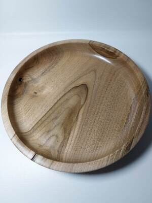 Houten schaal, handmade, handgemaakt in België op de houtdraaibank, houtsoort 'Europese Walnoot', Notelaar, #2