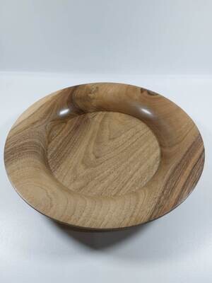 Houten schaal,  handmade, handgemaakt in België op de houtdraaibank, houtsoort 'Europese Walnoot', Notelaar,  #1