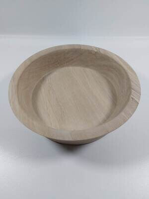 Houten schaal, handmade, handgemaakt in België op de houtdraaibank, houtsoort 'Vervuurde Plataan' , #1