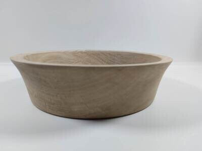 Houten schaal, handmade, handgemaakt in België op de houtdraaibank, houtsoort 'Vervuurde Plataan' , #1