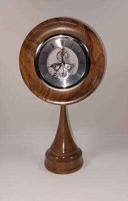 Skeletonclock Umbilo/kiaat en Walnoot