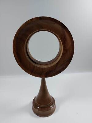 Skeletonclock Umbilo/kiaat en Walnoot