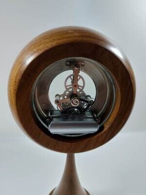 Skeletonclock Umbilo/kiaat en Walnoot