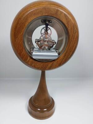 Skeletonclock Umbilo/kiaat en Walnoot