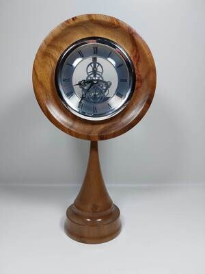 Skeletonclock Umbilo/kiaat en Walnoot