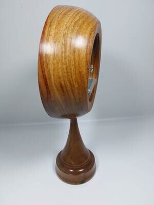 Skeletonclock Umbilo/kiaat en Walnoot