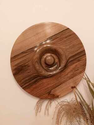 Houten wanddecoratie Notelaar