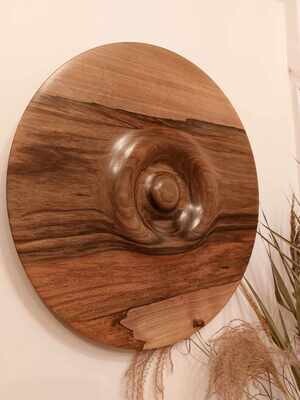 Houten wanddecoratie Notelaar
