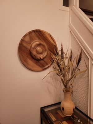 Houten wanddecoratie Walnoot Notelaar