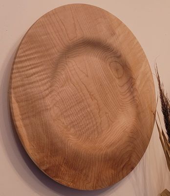 Houten wanddecoratie uit Geribde Esdoorn