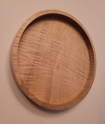 Houten wanddecoratie of schaal Geribde Esdoorn