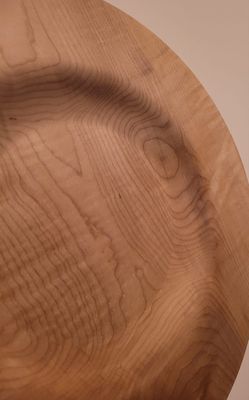 Houten wanddecoratie uit Geribde Esdoorn