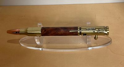 Thuya Burr balpen Bolt Action Antique Brass