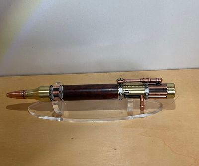 Speckle Wood balpen Steampunk Antique Brass