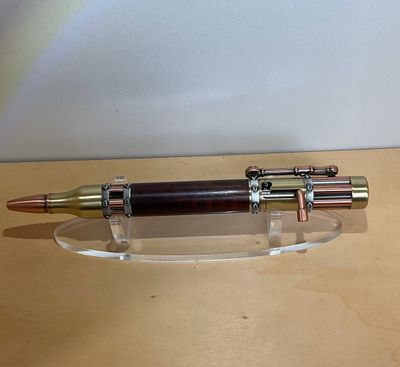 Speckle Wood balpen Steampunk Antique Brass