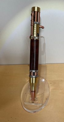 Speckle Wood balpen Steampunk Antique Brass