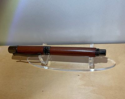Pruimenhout vulpen Despina Gun Metal