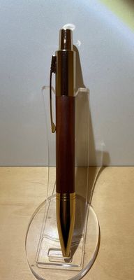 Pruimenhout balpen Vesper Goud