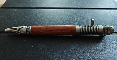 Snake Wood balpen Motor Antique Pewter