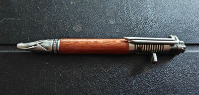 Snake Wood balpen Motor Antique Pewter